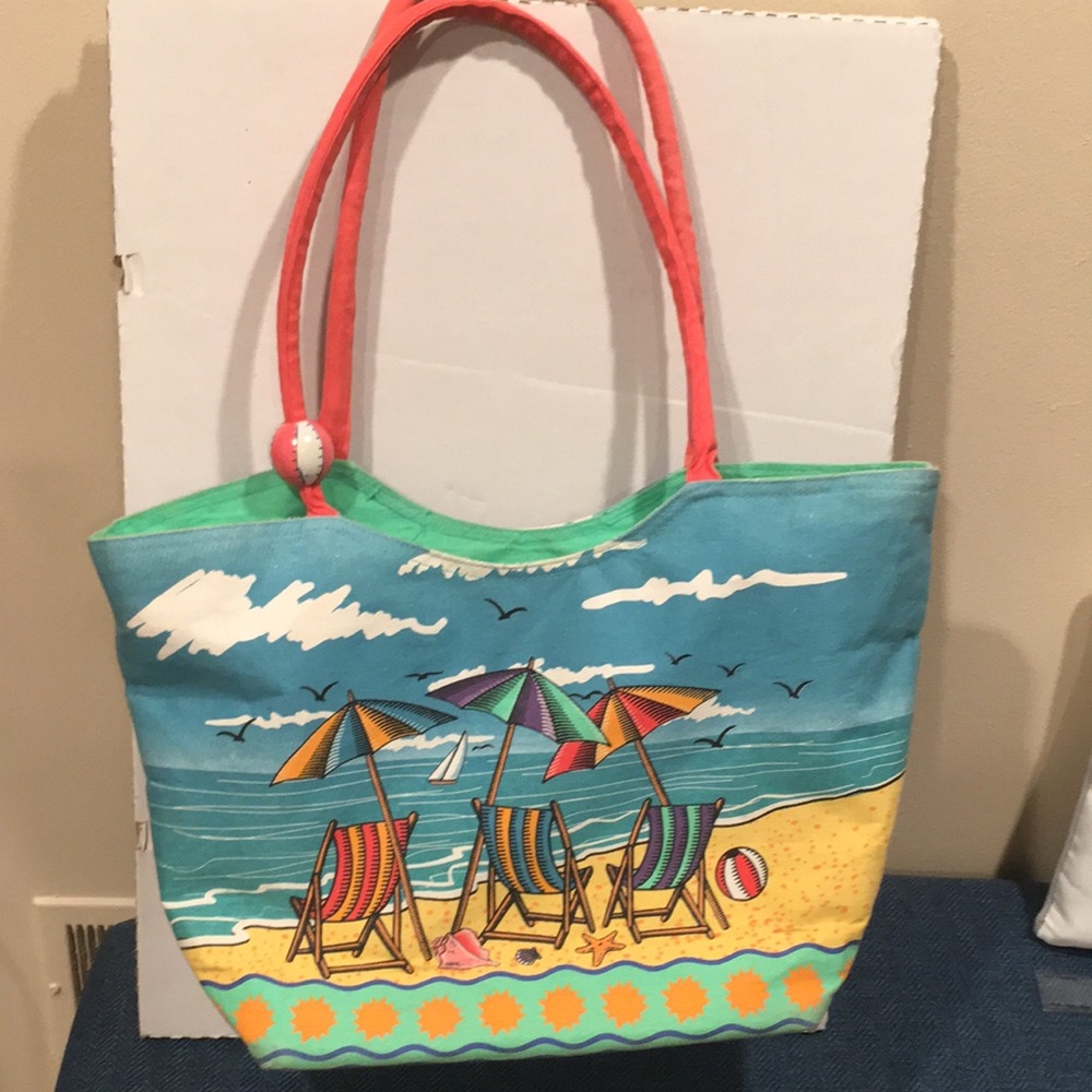 Crazy bags beach tote bag